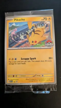 Pikachu SVP 190 World Championships 2024 Promo Pokemon TCG - Image 1