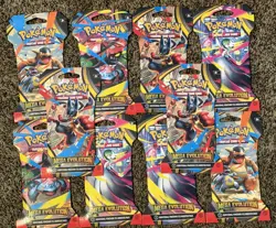 Pokemon TCG Mega Evolution Sleeved Booster Packs LOT OF 10 FACTORY SEALED - Image 1
