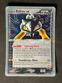 Rocket's Raikou ex 108/107 Pokemon Ex Deoxys -Secret Rare Holo- NM - Image 1