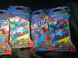 Pokemon Mega Evolutions Sleeved Booster Packs - 5 Full Art Set Collection Sealed - Image 3