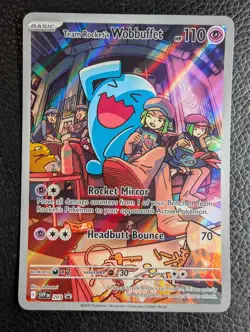 Team Rocket's Wobbuffet - SVP203 Black Star Promo (Pokemon) Illustration Rare - Image 1