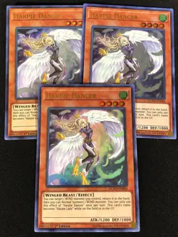 Yugioh Harpie Dancer DUPO-EN044 1ST ULTRA x3 (NM) - Image 1