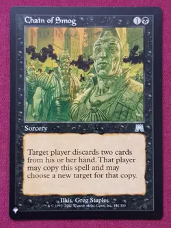 Magic The Gathering THE LIST - ONSLAUGHT CHAIN OF SMOG black card MTG - Image 1