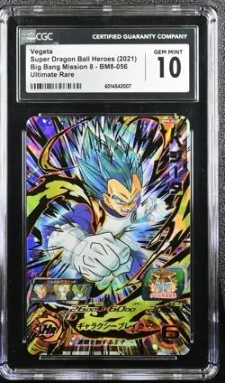 Vegeta BM8-056 CGC 10 Big Bang Mission 8 Super Dragon Ball Heroes Card - Image 1