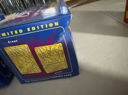 23K Gold Plated Trading Card Burger King Pokemon Ball Blue & Red 6 SEALED NEW - Image 4