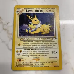 Pokemon TCG Light Jolteon Card Neo Destiny 48/105 Regular - Image 1