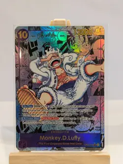 One Piece Card Game Monkey D Luffy Gear 5 Manga Card Rare Proxy Card OP05-119 - Image 4