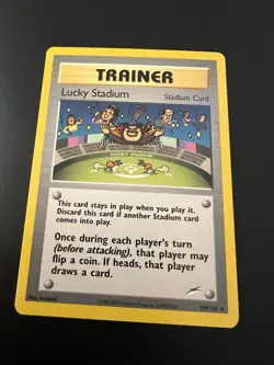 Lucky Stadium 100/105 Neo Destiny Unlimited 2002 Pokemon Card Uncommon NM - Image 1