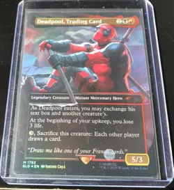 MTG English Deadpool, Trading Card (Rainbow Foil) NM Foil Secret Lair - Image 1