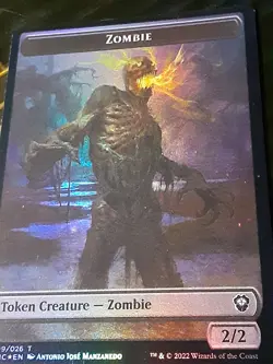 Zombie - Saprolin token FOIL , Commander Dom United , NM ,MTG , FREE SHIPPING - Image 2