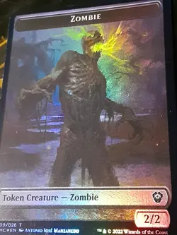 Zombie - Saprolin token FOIL , Commander Dom United , NM ,MTG , FREE SHIPPING - Image 3