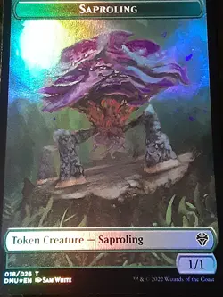 Zombie - Saprolin token FOIL , Commander Dom United , NM ,MTG , FREE SHIPPING - Image 4