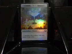 MTG Foil: Treasure / Rhino Warrior Token - Image 1