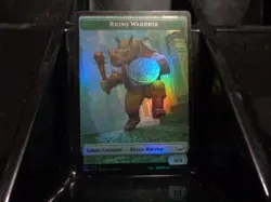 MTG Foil: Treasure / Rhino Warrior Token - Image 2