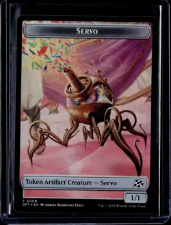 Servo 8 / Thopter 9 - Token - Foil - DFT - NM - MTG Magic the Gathering - Image 1