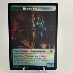 Zombie Human Soldier Double-Sided Token - Innistrad: Crimson Vow - Foil - Image 2