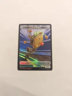 Clown Robot (002) Balloon (007) *FOIL* Double-sided Token Unfinity NM MTG - Image 1