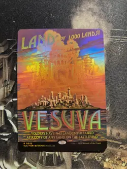 Foil Vesuva Secret Lair Encyclopedia Magic Mtg - Image 1