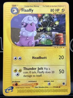 Pokemon TCG: Expedition Base Set - Flaaffy 77/165 Uncommon Non Holo 2002 MP - Image 3