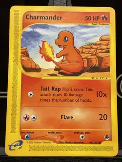 Charmander 97/165 Expedition Pokemon TCG Regular Common 2002 LP - Image 3