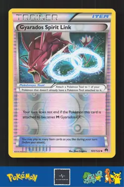 2015 Pokemon XY BREAKpoint 101/122 Gyarados Spirit Link Reverse - Image 1
