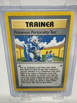 Pokemon Personality Test 102/105 Neo Destiny Unlimited | Vintage LP + Toploader - Image 1