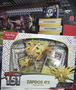 Pokemon 151 Box Zapdos EX Collection Box Scarlet & Violet TCG Sealed US SELLER - Image 1