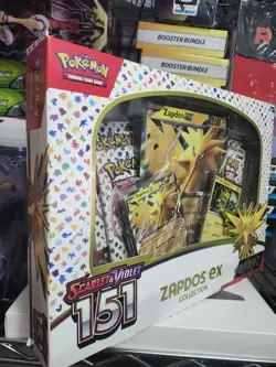 Pokemon 151 Box Zapdos EX Collection Box Scarlet & Violet TCG Sealed US SELLER - Image 2