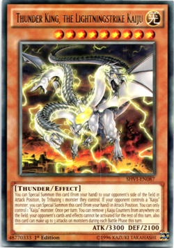 Thunder King, the Lightningstrike Kaiju SHVI-EN087 - Rare 1st Edition Yugioh - Image 1