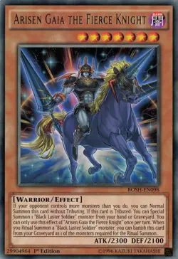 Arisen Gaia the Fierce Knight [BOSH-EN098] Rare Lightly Played Unlimited - Image 1