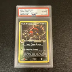 Dark Ariados 2004 Pokemon Ex Team Rocket Returns PSA 10 Graded Card GEM MT #30 - Image 1
