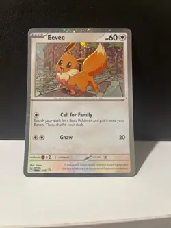 Eevee - SVP 200 Pokemon TCG Destined Rivals Cosmos Holo Black Star Promo Card - Image 1