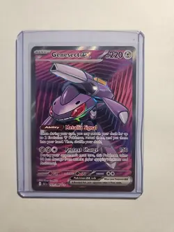 Pokemon Genesect EX TCG Card 161/086 Black Bolt Ultra Rare Full Art - Image 1