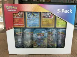 Pokemon TCG Sinnoh Stars 5-Pack Set 5 Mini Tins 4 Promo Cards - Image 1