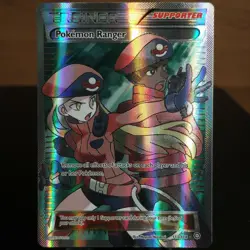 Pokemon Ranger 113/114 LP/NM Full Art XY Steam Siege Ultra Holo Pokemon TCG Card - Image 1