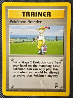 Pokemon WOTC Card - Pokemon Breeder - Base Set 2 - Non-Holo Rare - 105/130 - MP - Image 1