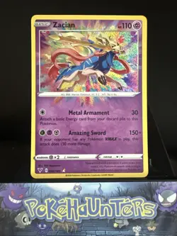 Pokemon Card Zacian 082/185 Vivid Voltage Holo Amazing Rare NM - Image 1