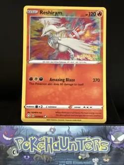 Pokemon Card Reshiram 017/072 Shining Fates Amazing Rare Holo Near Mint - Image 1
