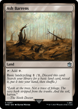 Ash Barrens #257 | Near Mint | Doctor Who Magic MTG - Image 1