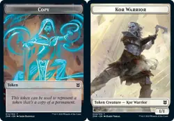 1x Copy (012) // Kor Warrior (004) Token - Foil MTG Zendikar Rising NM Magic Foi - Image 1