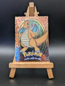 1999 Topps Pokemon Animation Series 1 E12 of 12 #149 Dragonite Blue Logo - Image 1