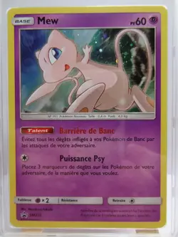 Carte Pokemon Gradee " Mew " PROMO - SM215 - PCA 9 - FR - Image 3