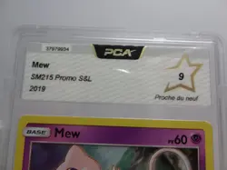 Carte Pokemon Gradee " Mew " PROMO - SM215 - PCA 9 - FR - Image 4
