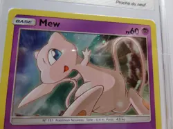 Carte Pokemon Gradee " Mew " PROMO - SM215 - PCA 9 - FR - Image 5