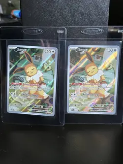 Pokemon TCG: Prismatic Evolutions ETB Black Star Promo Eevee 173 NM 2X LOT - Image 1