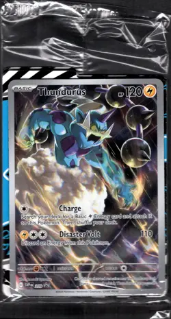 Thundurus SVP 209 Pokemon Black Bolt ETB Promo Factory Sealed - Image 1