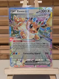 Pokemon TCG Eevee EX 075/131 Prismatic Evolutions Double Rare S&V Holo NM/M - Image 1