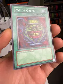 Pot of Greed Rare LOB 119 Faded MP Yugioh - Image 3