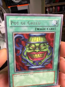 Pot of Greed Rare LOB 119 Faded MP Yugioh - Image 5