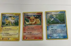2006 Vaporeon, Jolteon, Flareon, Pop Series, Promo, Pokemon TCG Holo Cards - Image 1